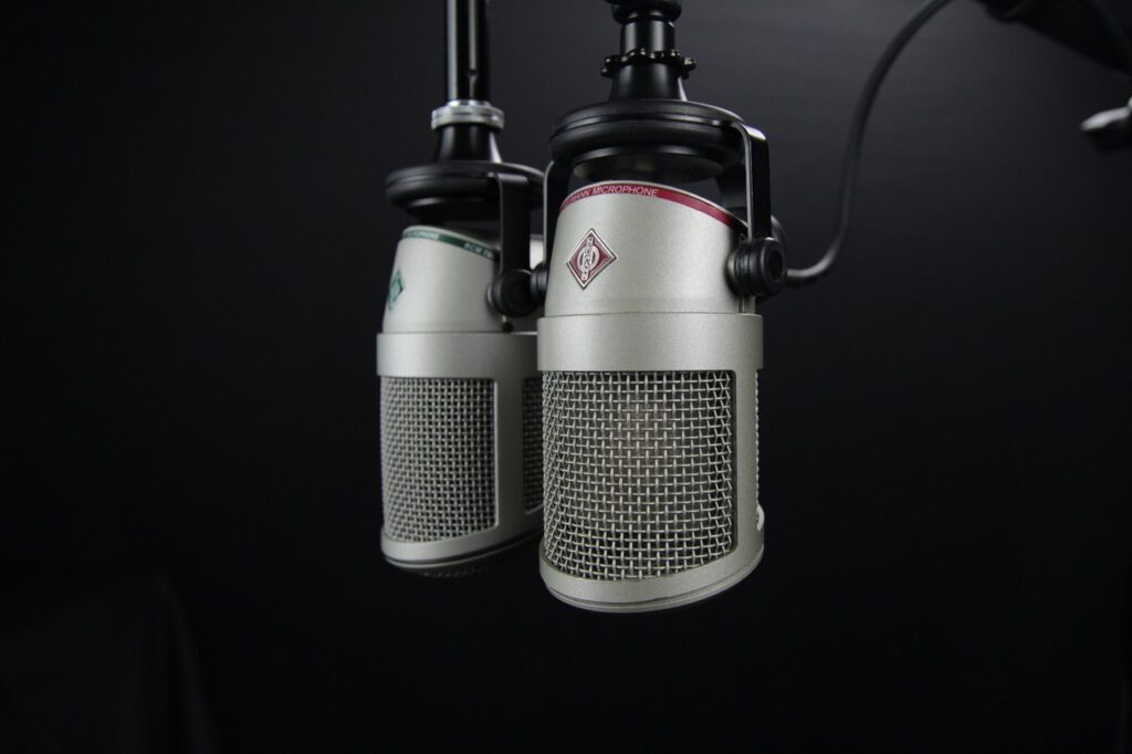 Microphone for podcasting